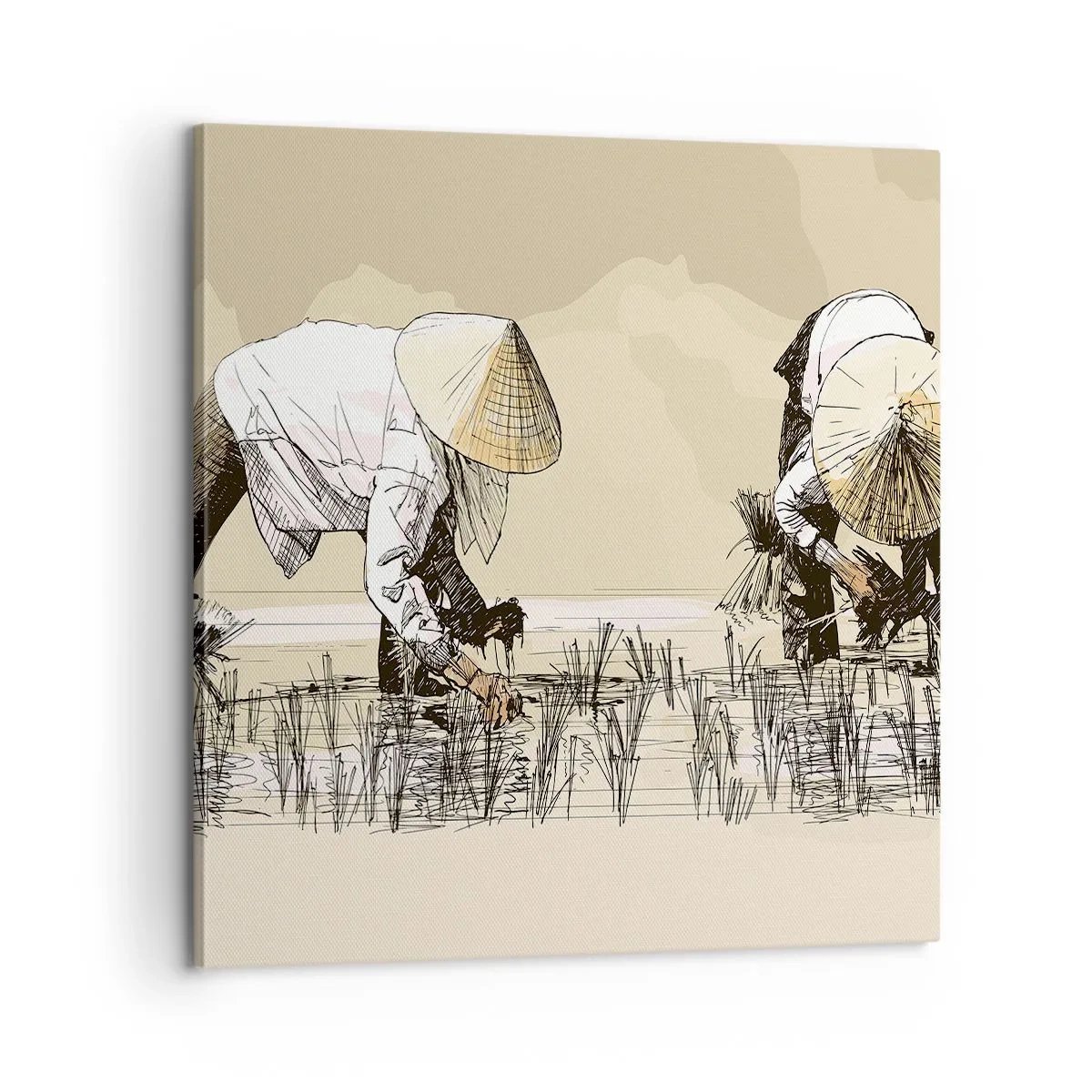 Obraz na plátne - Úspešný zber - 60x60 cm