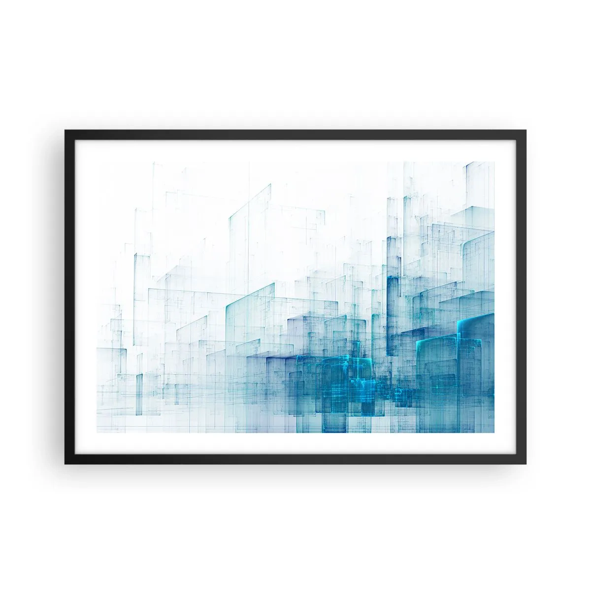 Plagát v čiernom ráme - Ako sa stal priestor - 70x50 cm