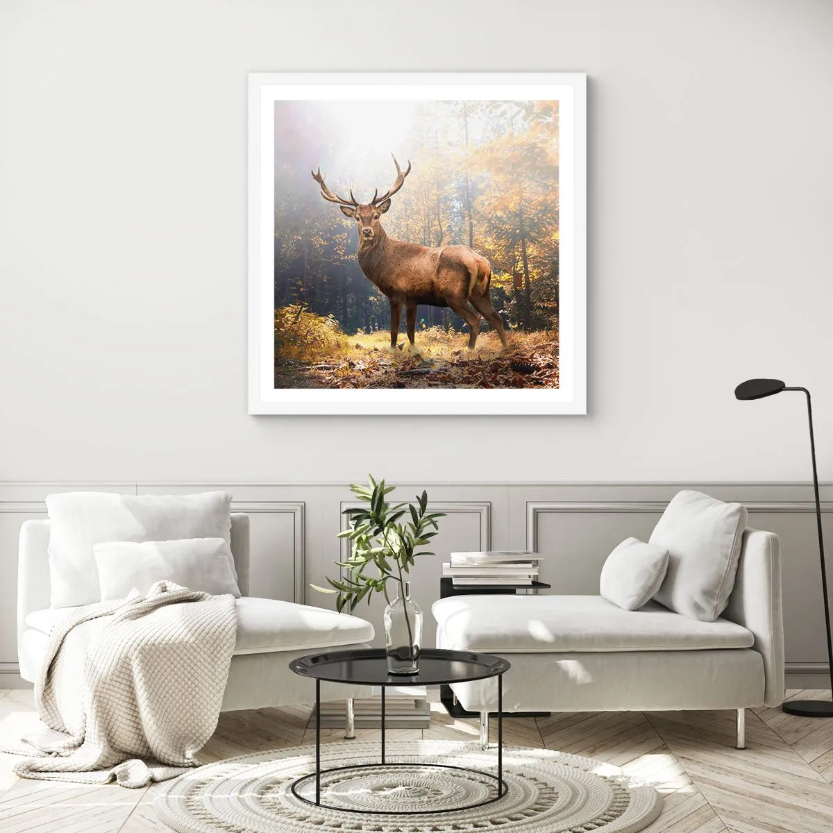 Plagát v bielom ráme - Plné dôstojnosti - 30x30 cm