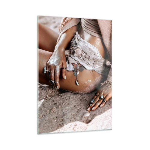 Obraz na skle - Vyplavená na breh? - 50x70 cm