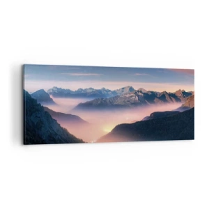 Obraz na plátne - Svetlo v údoliach - 120x50 cm