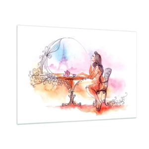 Obraz na skle - Parížska elegancia - 100x70 cm