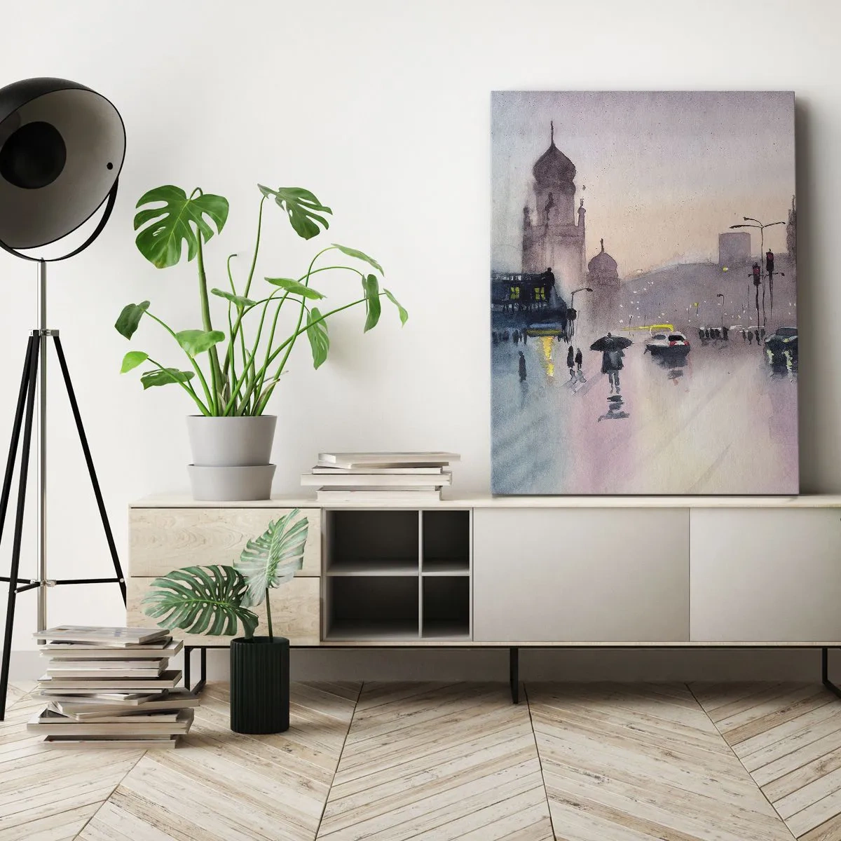 Obraz na plátne - V daždivom opare - 50x70 cm