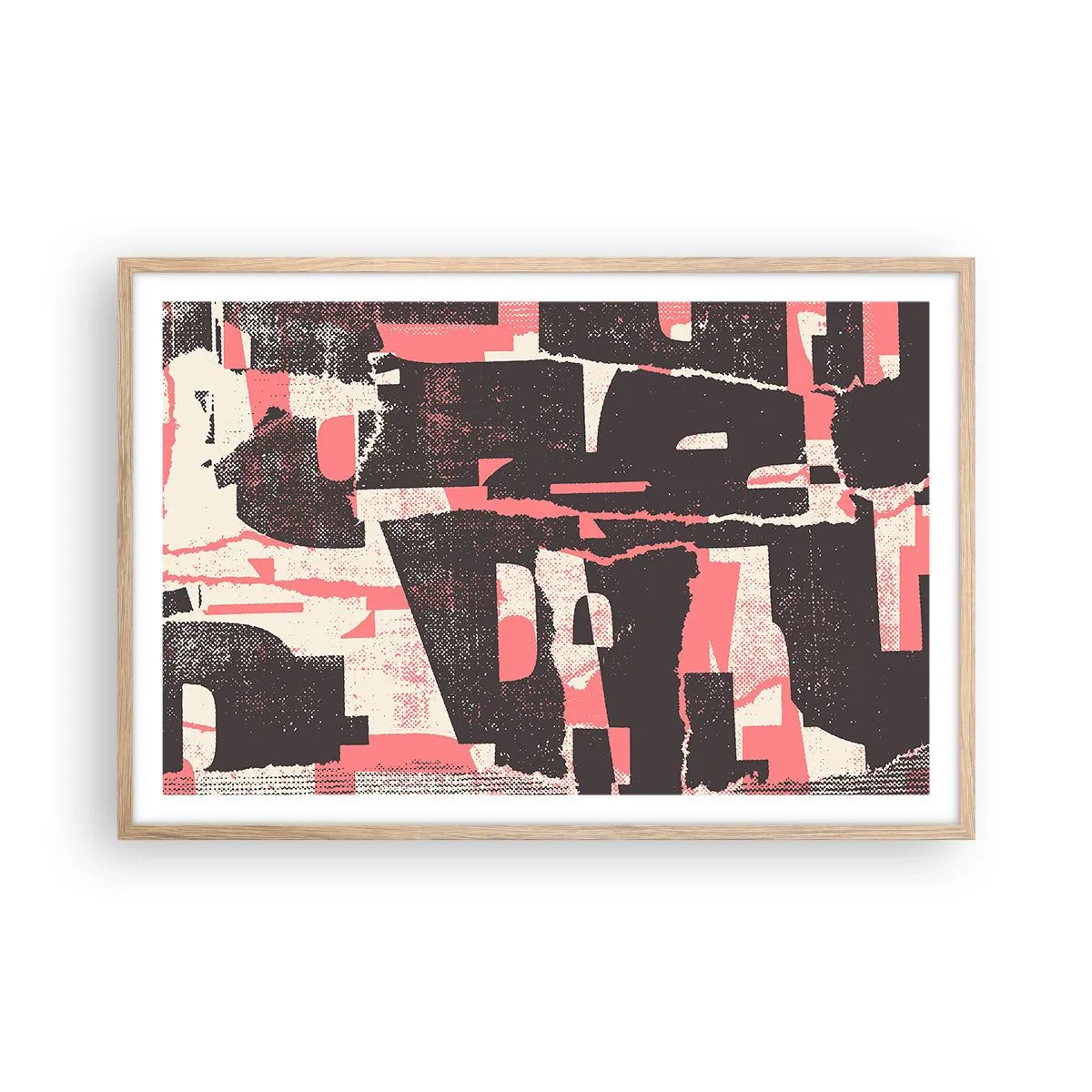 Plagát v ráme zo svetlého duba - Celý tento zhon - 91x61 cm