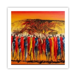 Plagát - Tam, tam, tam, tam idú - 60x60 cm