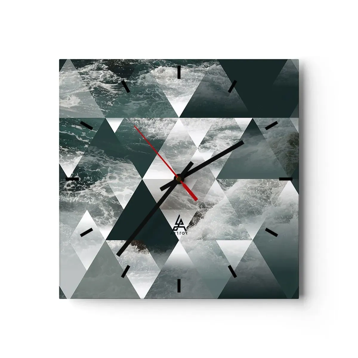 Nástenné hodiny - Krištáľová perspektíva - 40x40 cm