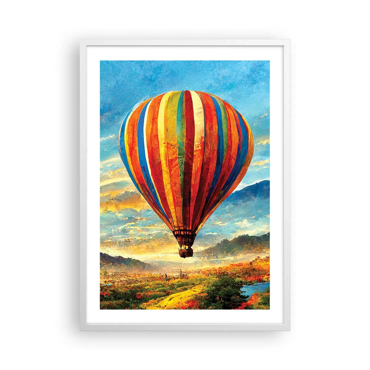 Plagát v bielom ráme - V tichu je toho vidieť viac - 50x70 cm