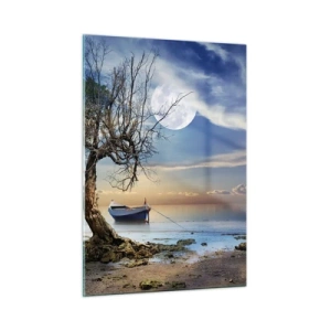 Obraz na skle - Je to koniec alebo začiatok? - 50x70 cm