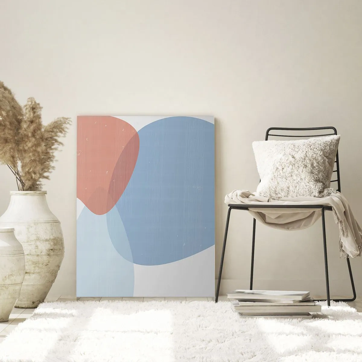 Obraz na skle - Pastelové vzťahy - 80x120 cm