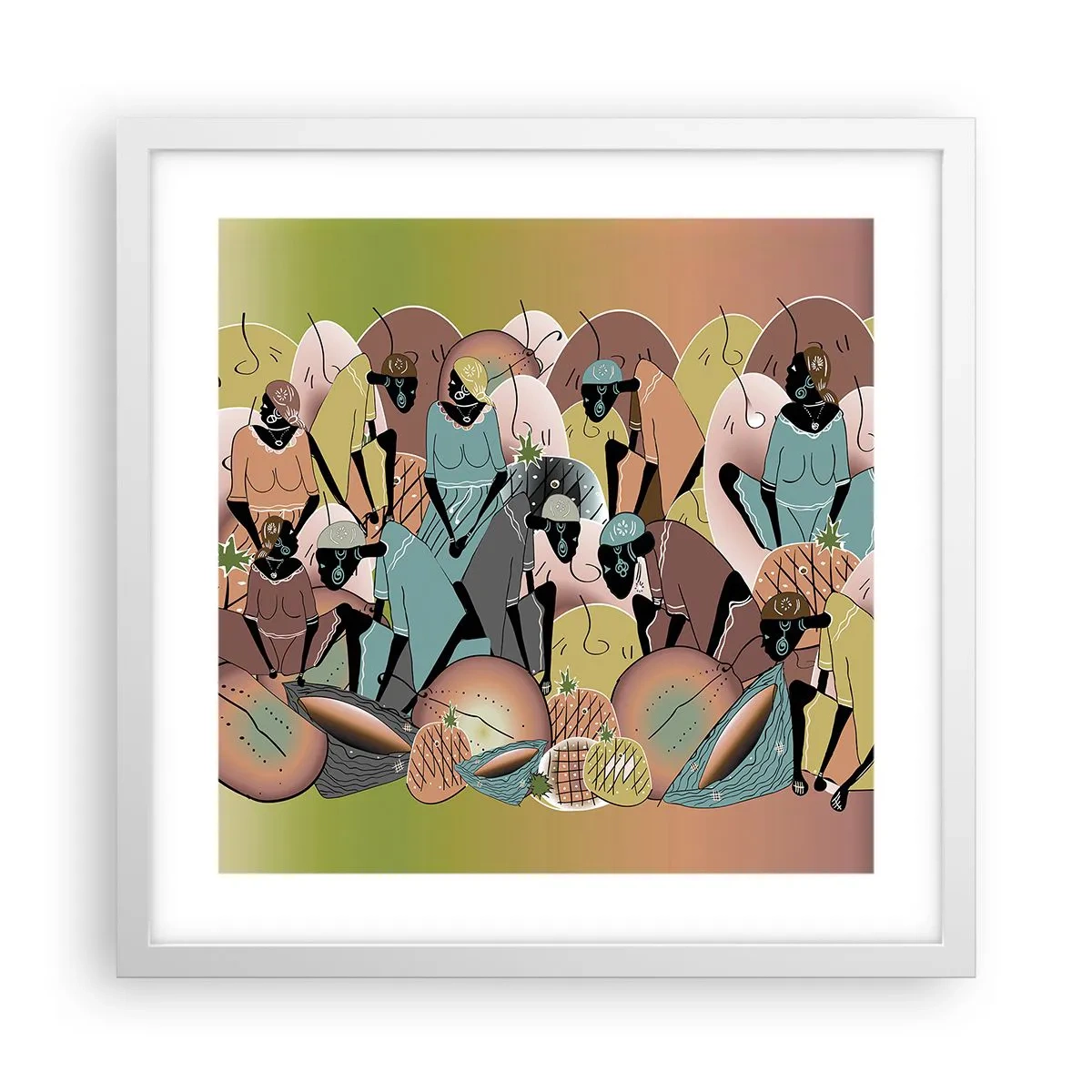 Plagát v bielom ráme - Blíži sa veľký sviatok - 40x40 cm