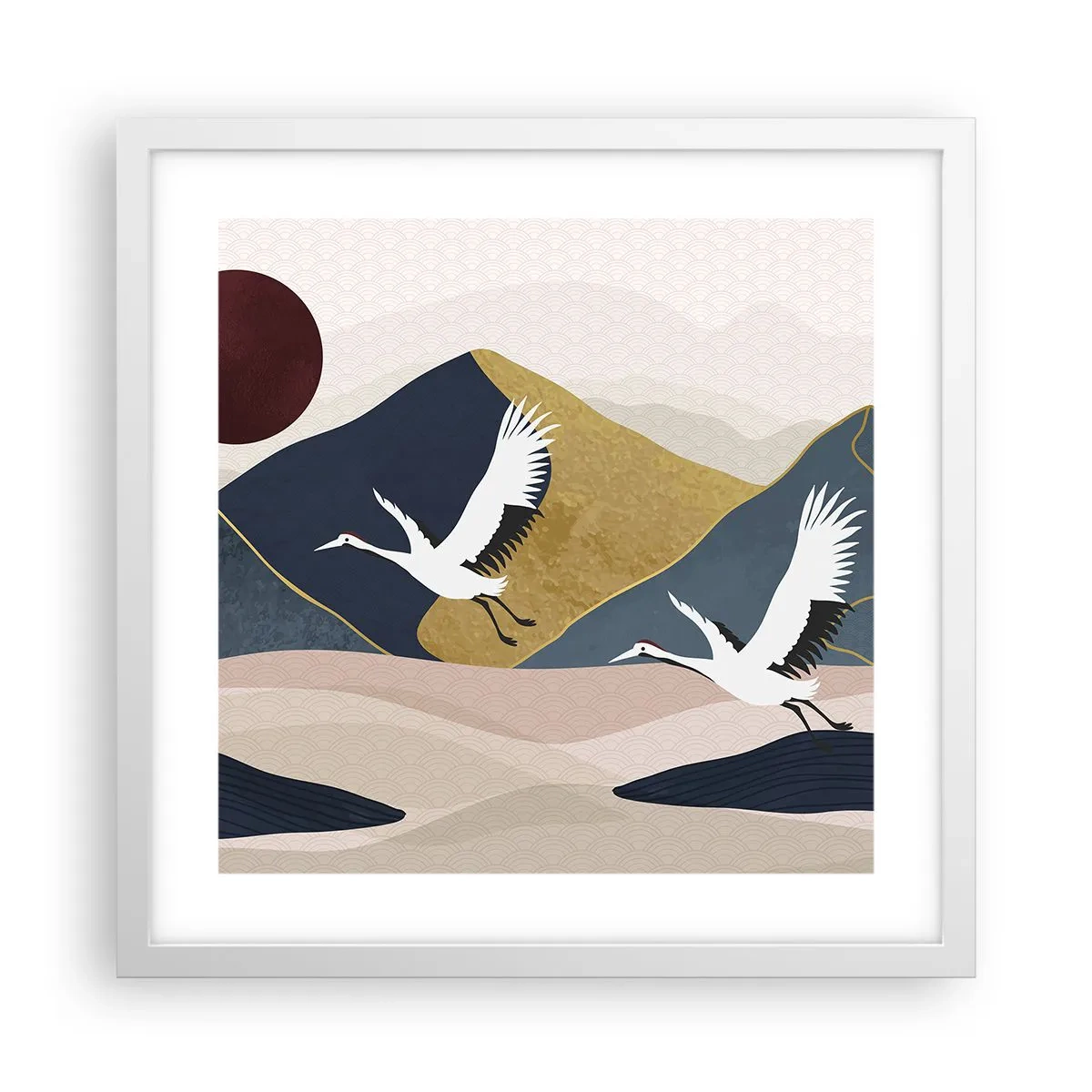 Plagát v bielom ráme - Opäť ubehol ďalší deň - 40x40 cm