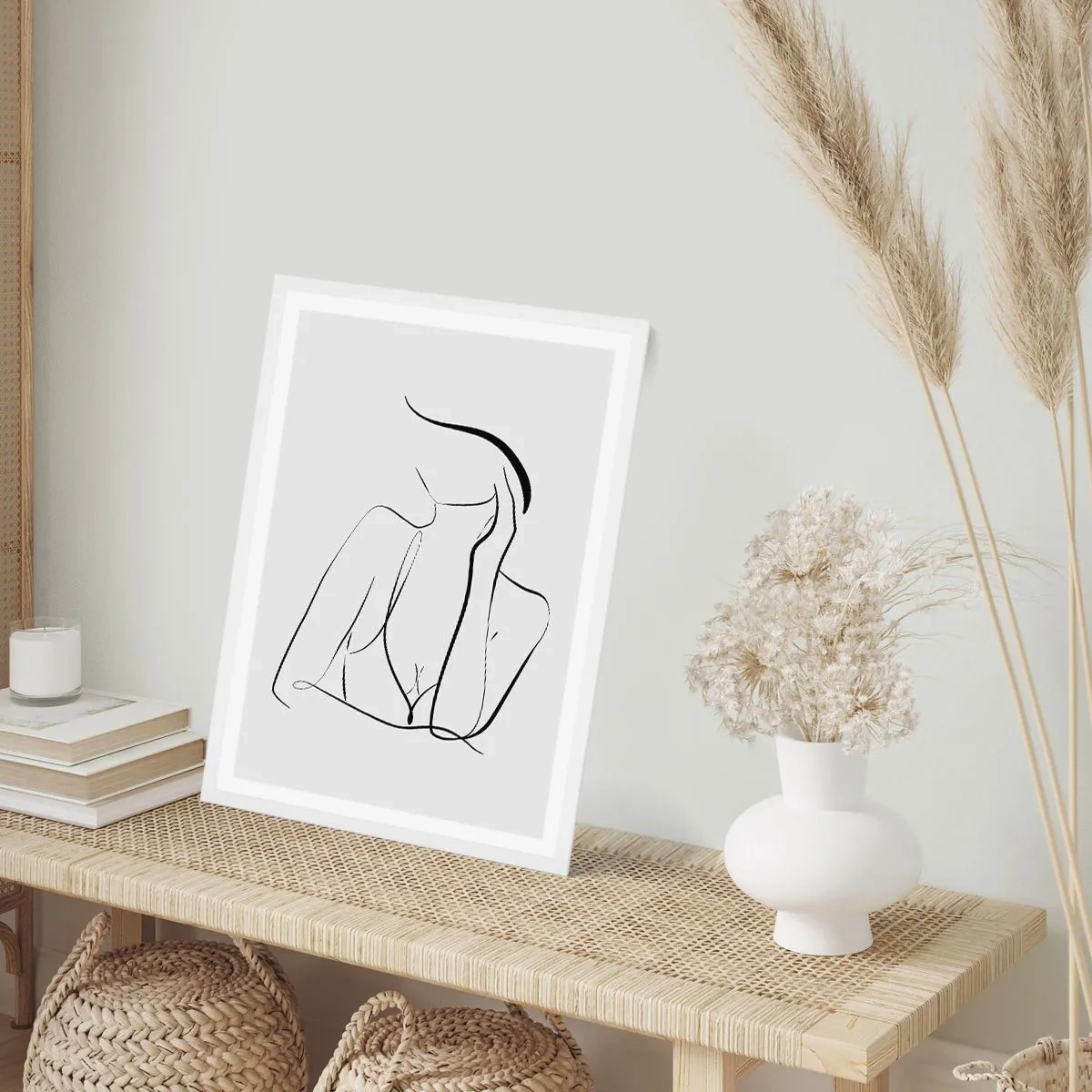 Plagát v bielom ráme - Na vlne snov - 40x50 cm