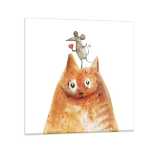 Obraz na skle - Paradoxy lásky - 30x30 cm