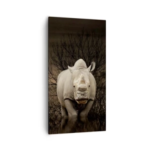 Obraz na plátne - Biely proti prírode - 55x100 cm