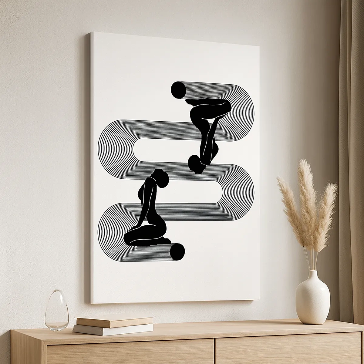 Obraz na plátne - Zmyselná symetria - 50x70 cm