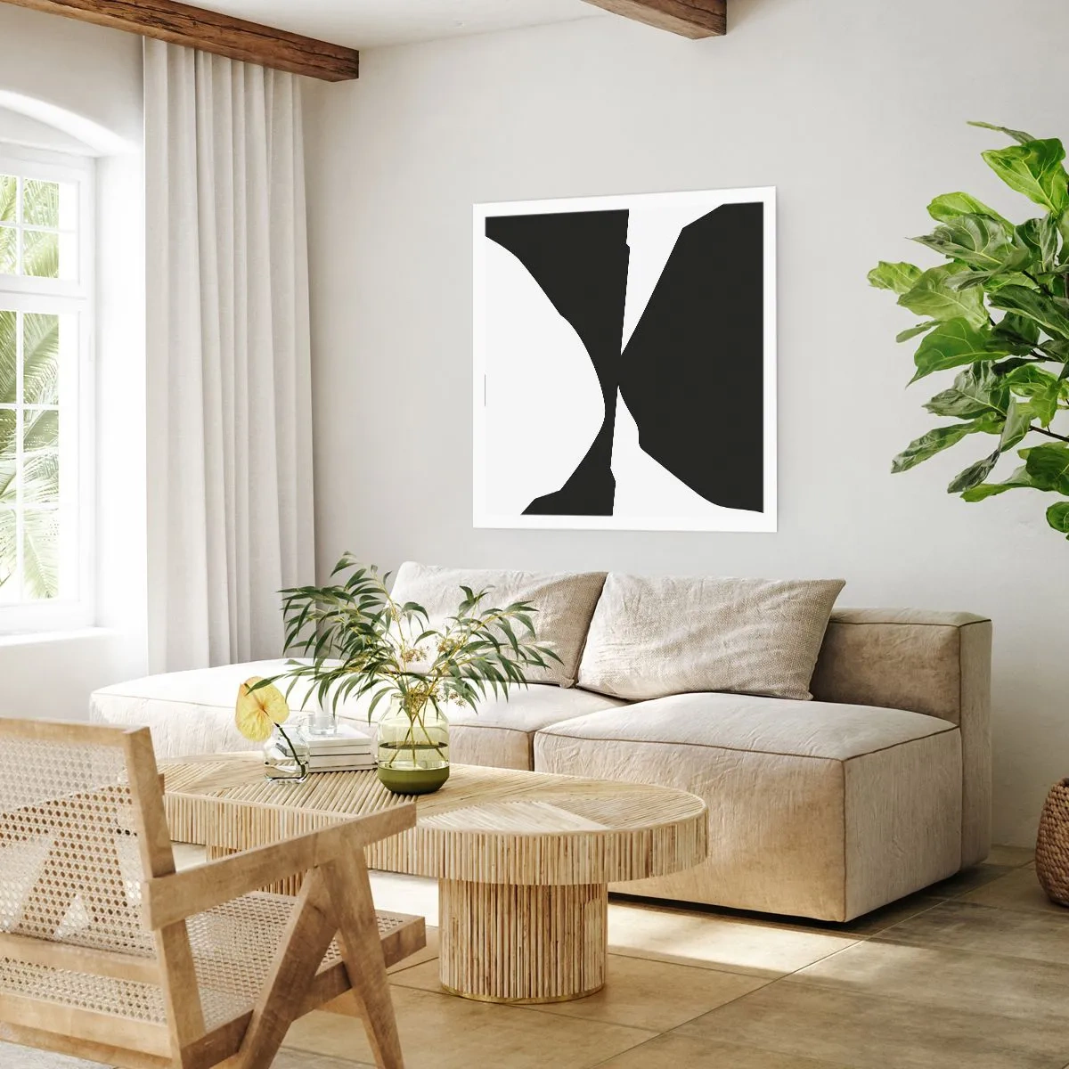 Plagát - Positive-negative - 60x60 cm