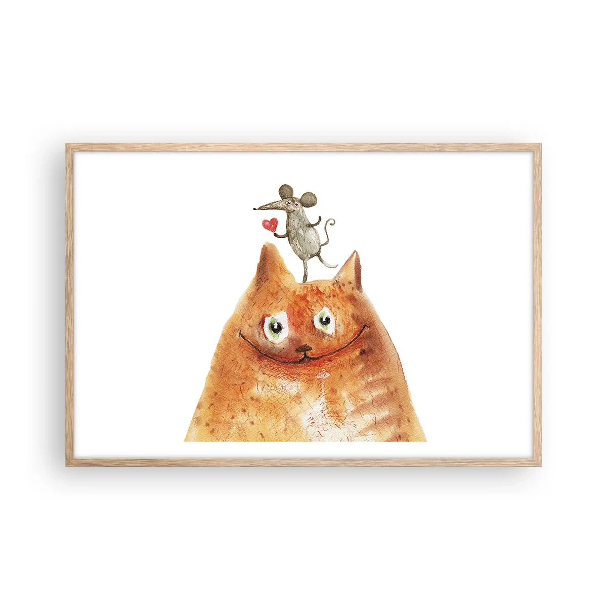 Plagát v ráme zo svetlého duba - Paradoxy lásky - 91x61 cm