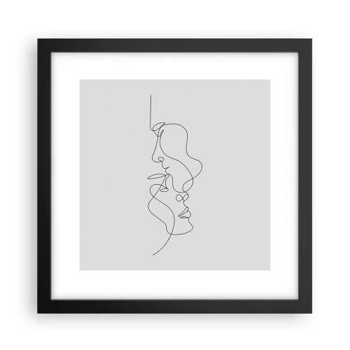 Plagát v čiernom ráme - Žiar vášnivých túžob - 30x30 cm