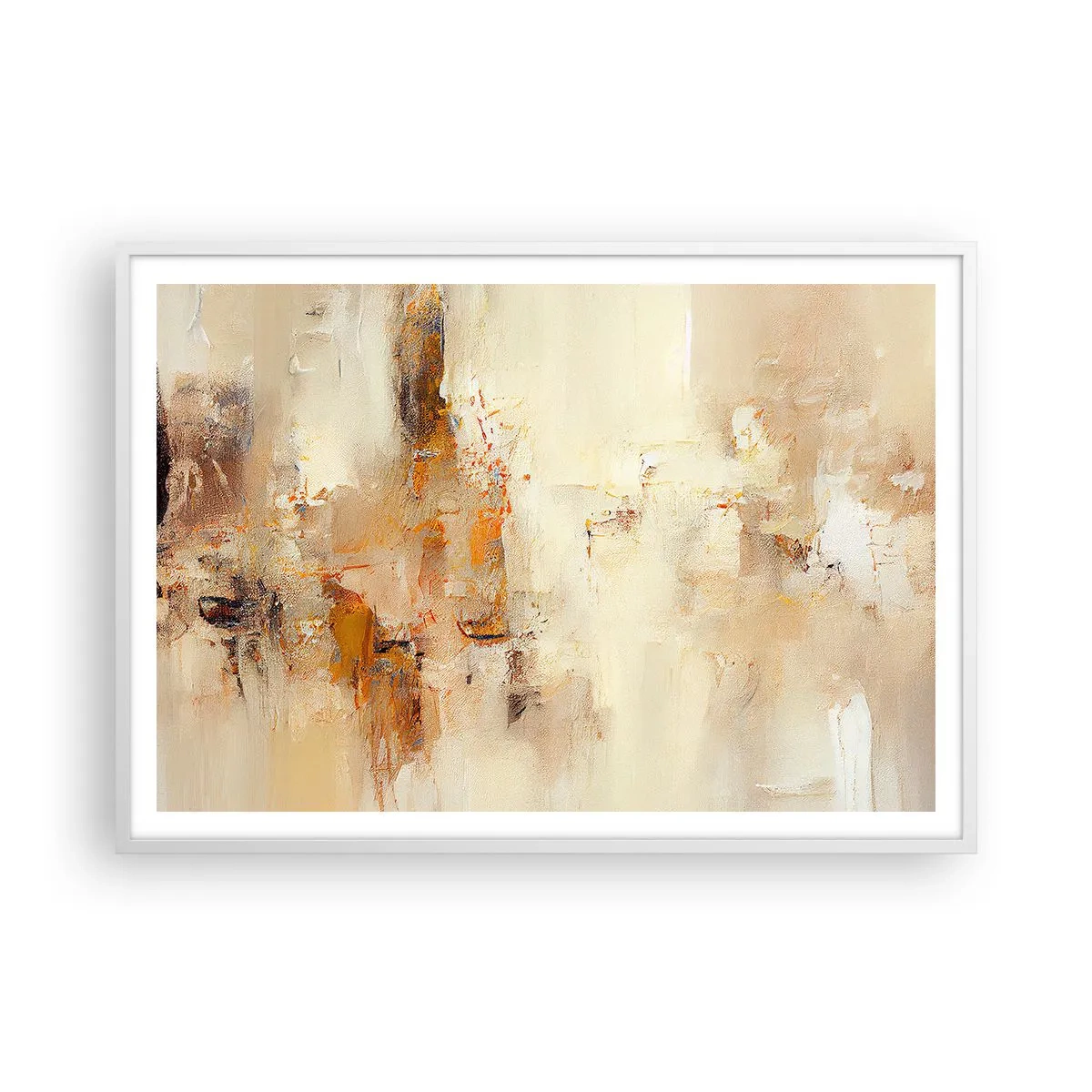 Plagát v bielom ráme - Duša jantáru - 100x70 cm