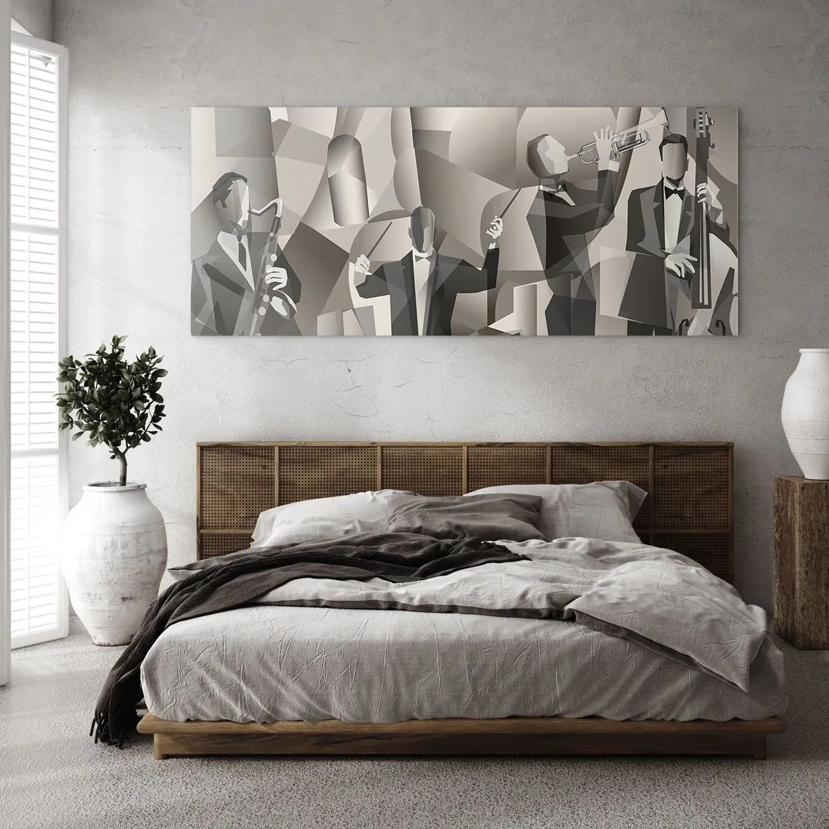 Obraz na skle - V priestore zvukov - 160x50 cm