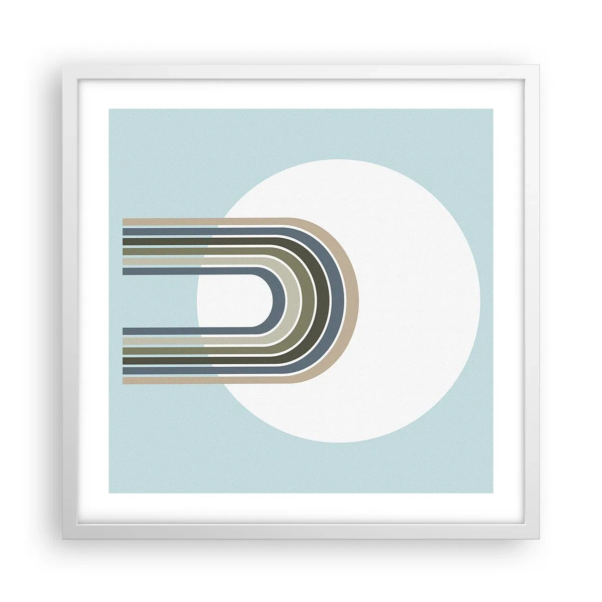 Plagát v bielom ráme - Neodolateľná príťažlivosť - 50x50 cm