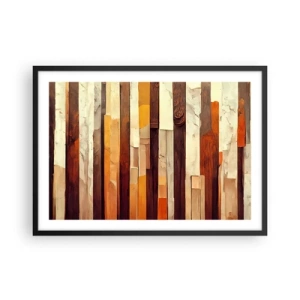 Plagát v čiernom ráme - Hymna lesných stromov - 70x50 cm