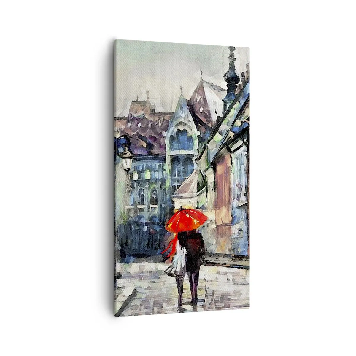 Obraz na plátne - Dážď pre dvoch - 55x100 cm