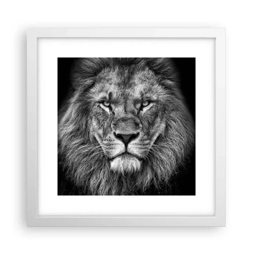 Plagát v bielom ráme - V korunovačnom odeve - 30x30 cm