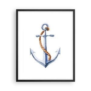 Plagát v čiernom ráme - Ahoj, dobrodružstvo! - 40x50 cm