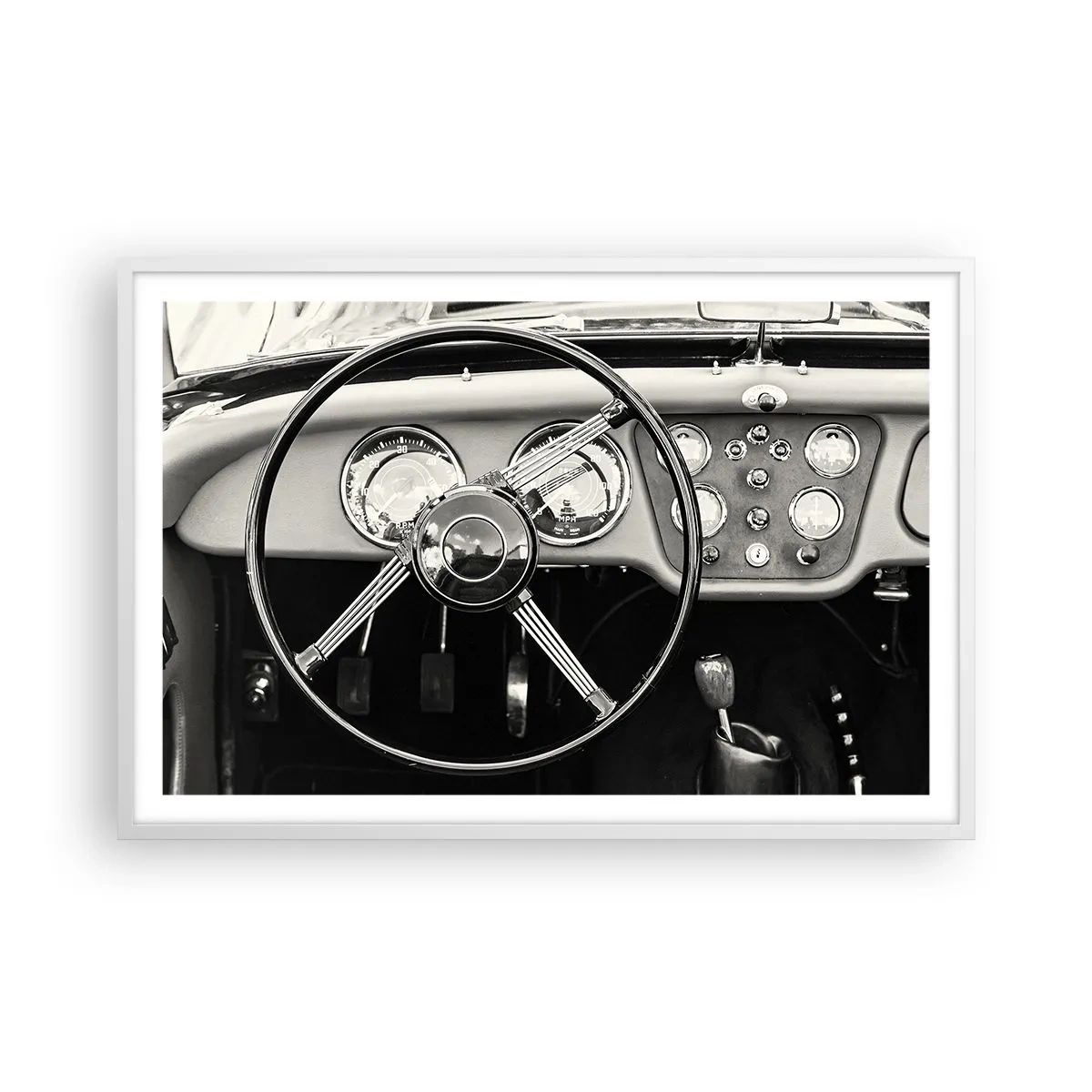 Plagát v bielom ráme - Sen zberateľov - 91x61 cm