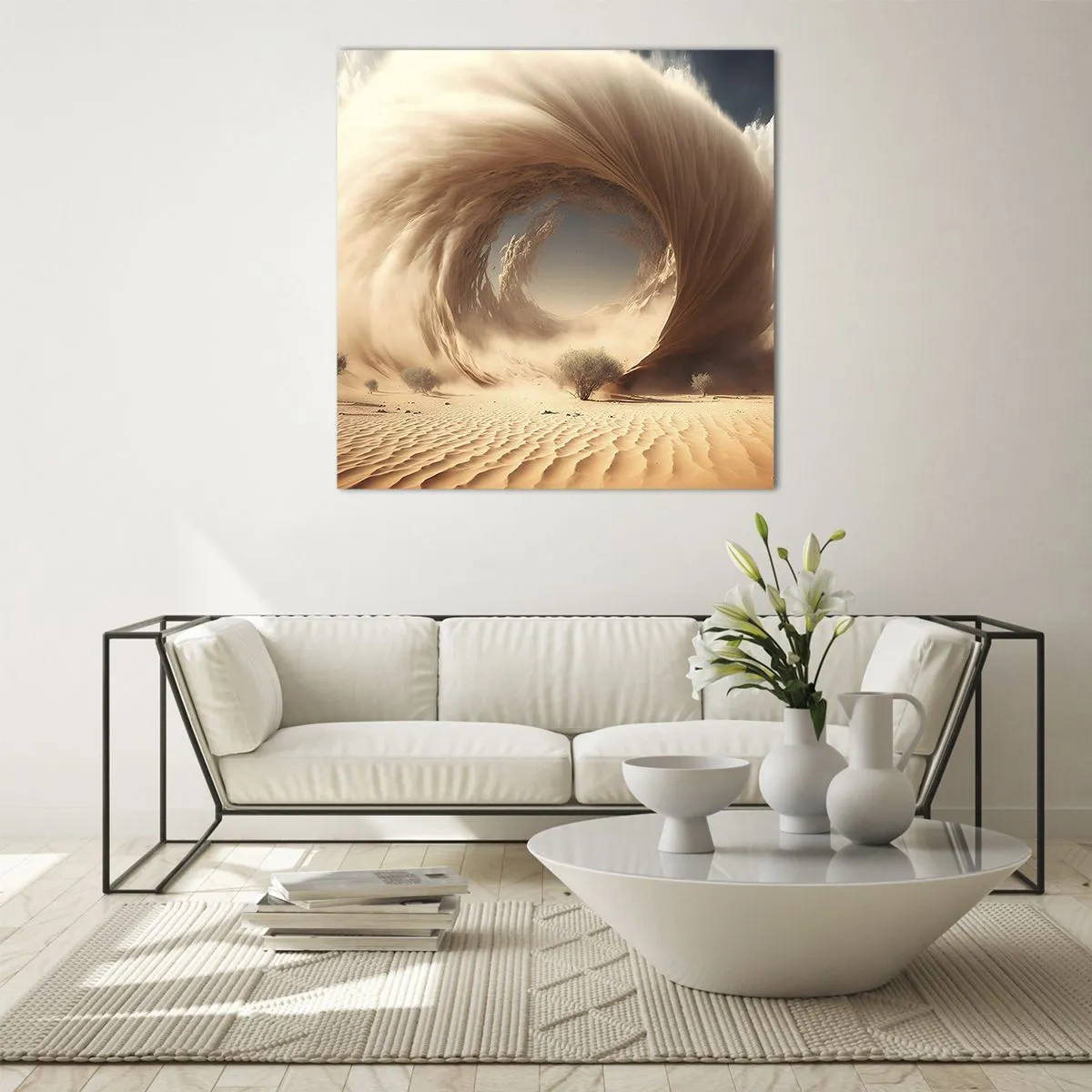 Obraz na skle - Otvorený portál - 30x30 cm