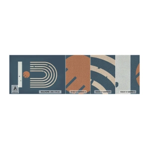 Vzorka fototapety Premium Sand - Geometria v námorníckej modrej - Abstrakcia, Kus, Grafika - 100x30 cm