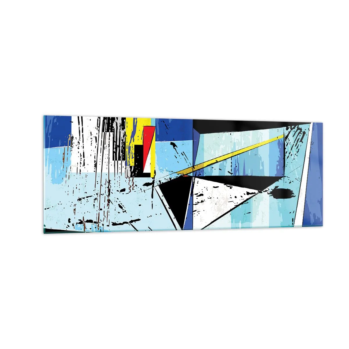 Obraz na skle - Pozerať sa na svet z uhla… - 140x50 cm