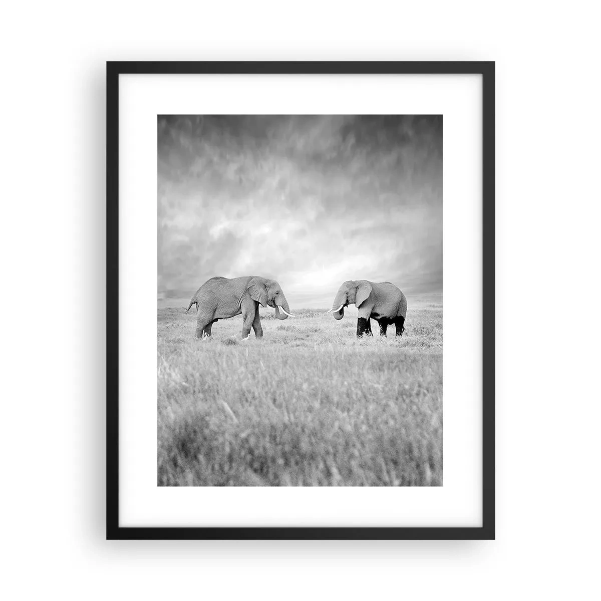 Plagát v čiernom ráme - Šedá je krásna - 40x50 cm