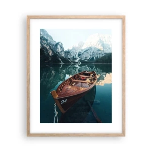 Plagát v ráme zo svetlého duba - Ako namaľované na skle - 40x50 cm