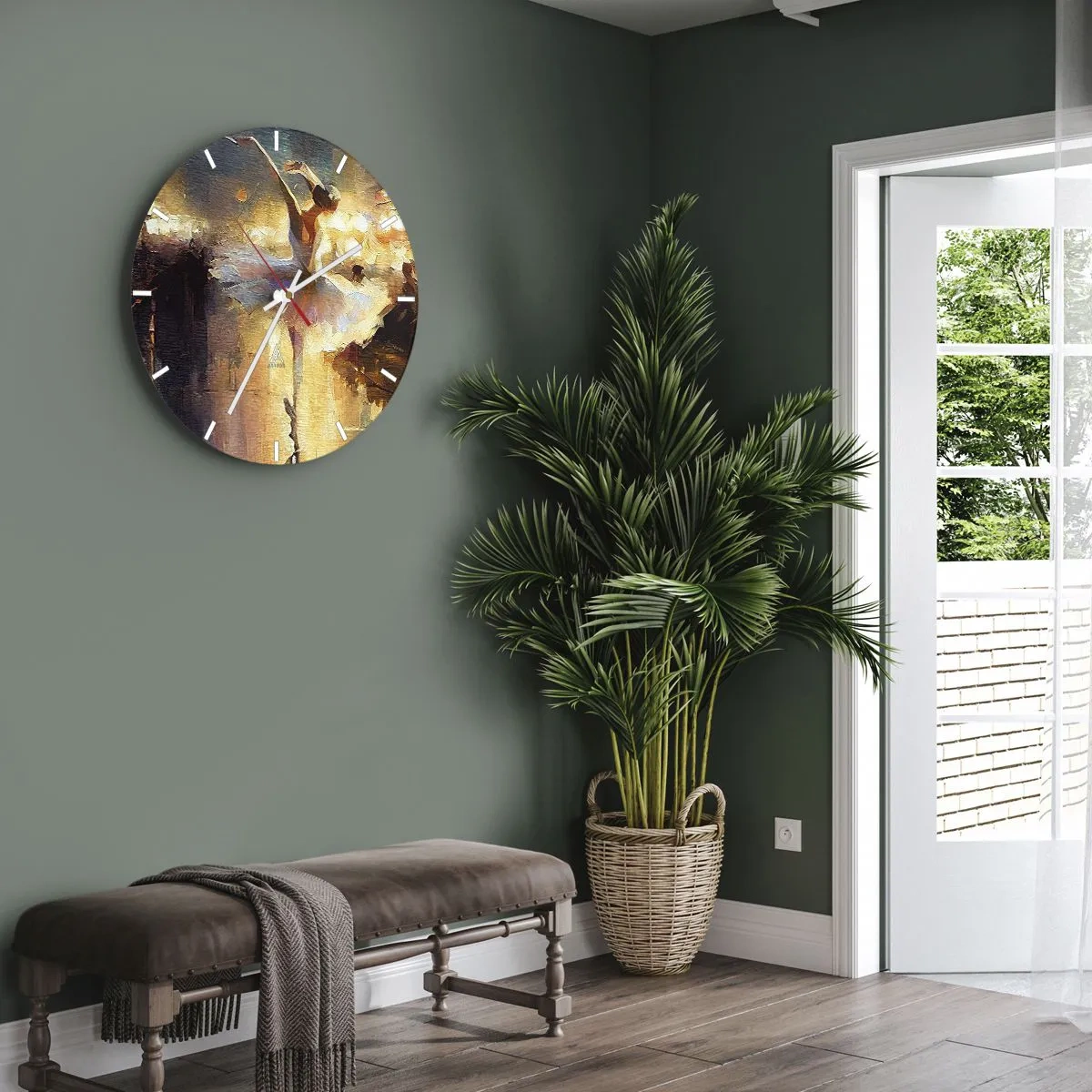 Nástenné hodiny - Zázrak na ulici - 40x40 cm