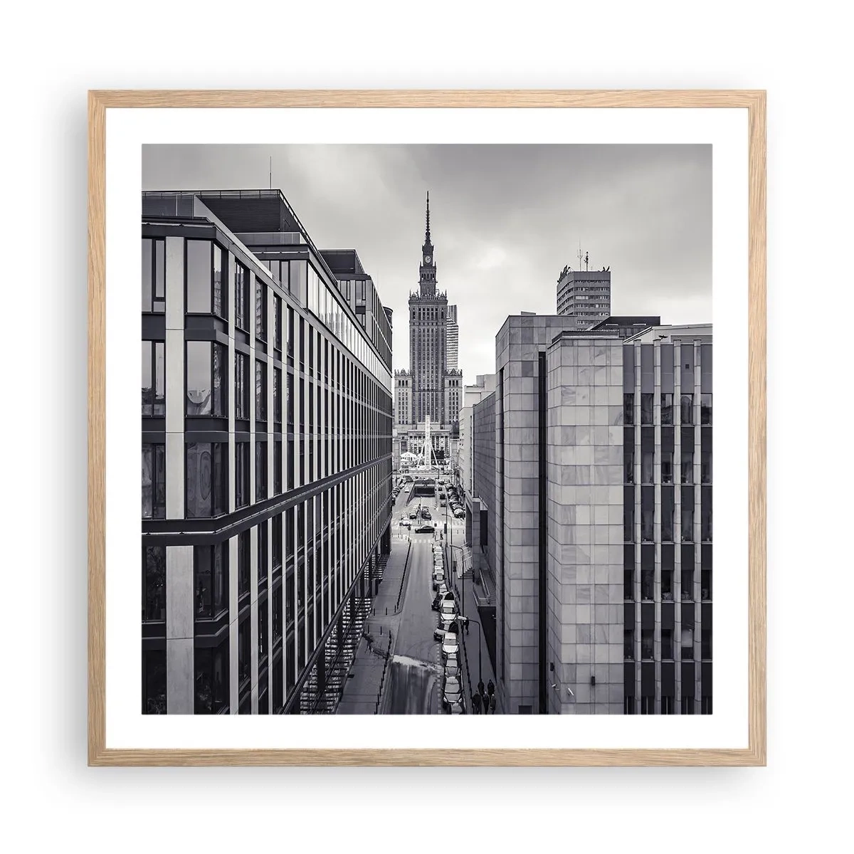 Plagát v ráme zo svetlého duba - Varšavské údolie - 60x60 cm