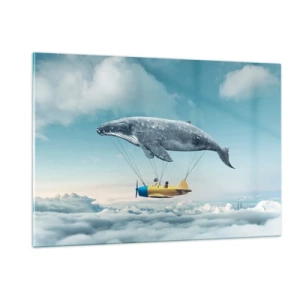 Obraz na skle - Prečo by nie? - 120x80 cm