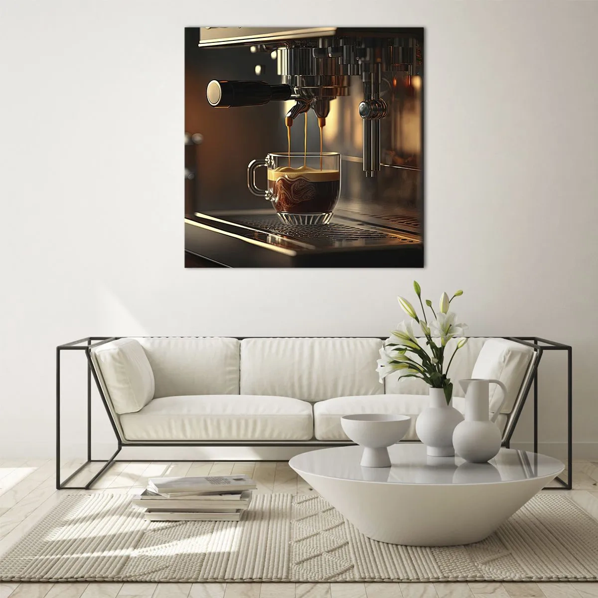 Obraz na skle - Zmyselná zmes - 40x40 cm