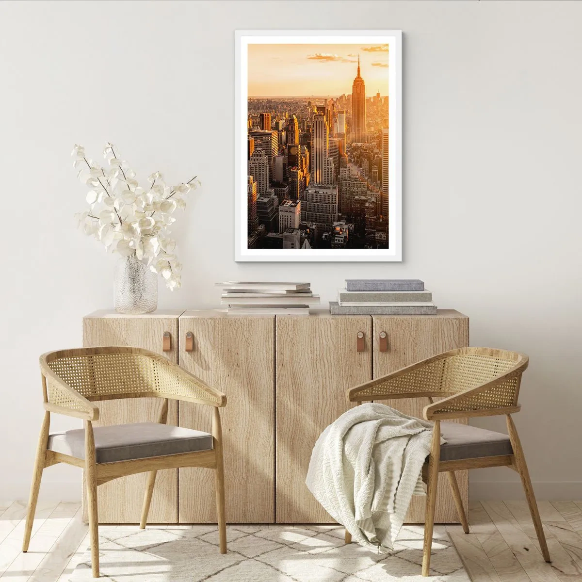 Plagát v bielom ráme - Rast na slnku - 61x91 cm