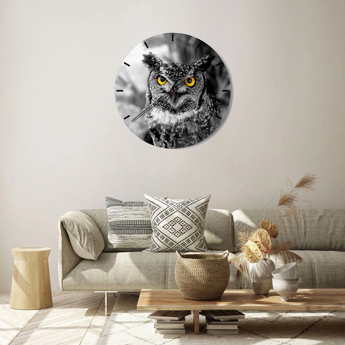 Nástenné hodiny - Nič sa neschová - 40x40 cm