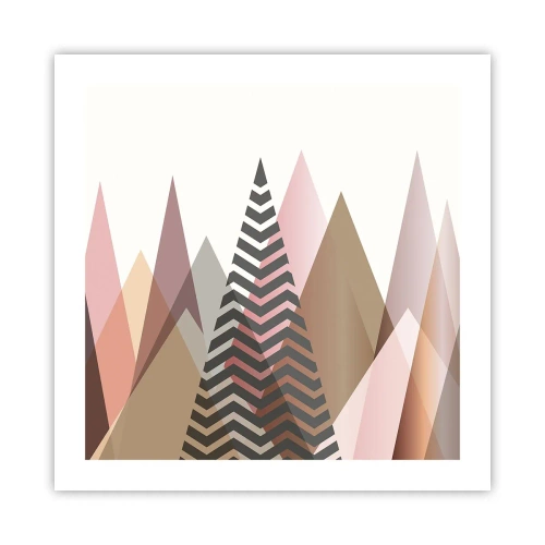 Plagát - Pyramidálny pohľad - 50x50 cm