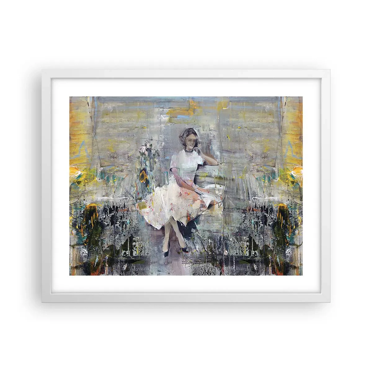 Plagát v bielom ráme - Klasická a moderná - 50x40 cm