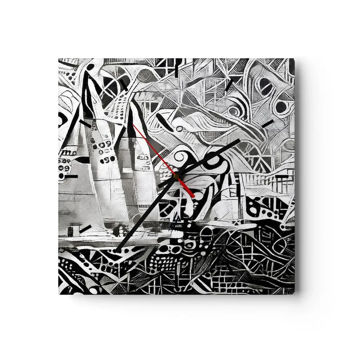 Nástenné hodiny - Medzi vlnami - 30x30 cm