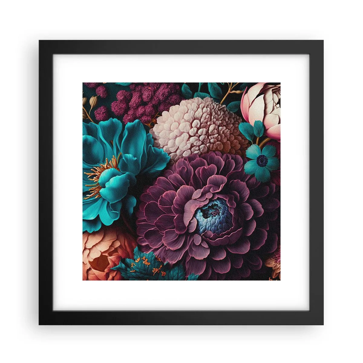 Plagát v čiernom ráme - Úroda prírody - 30x30 cm