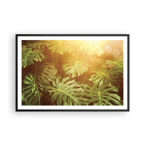 Plagát v čiernom ráme - Vstúpiť do zelene… - 91x61 cm