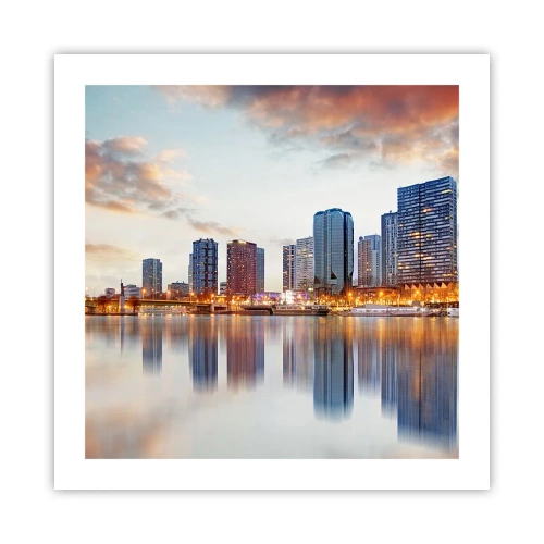 Plagát - Monumentálny pokoj Paríža - 50x50 cm