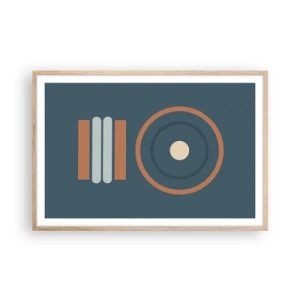 Plagát v ráme zo svetlého duba - Podstata vecí - 91x61 cm