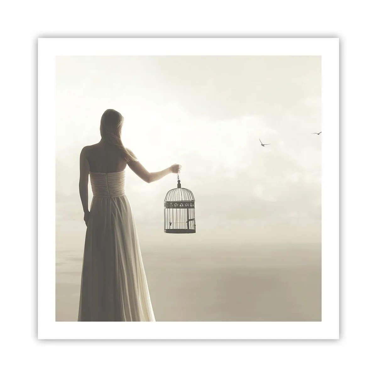 Plagát - Buď slobodná - 60x60 cm