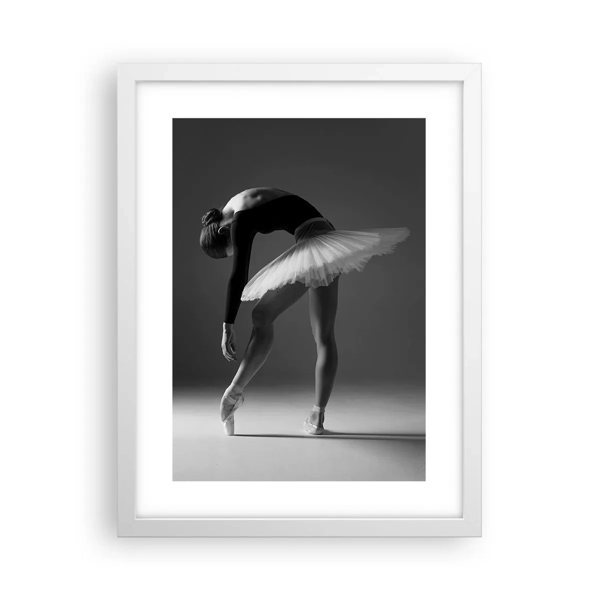 Plagát v bielom ráme - Bella ballerina - 30x40 cm